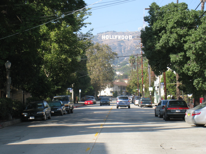 photo ultra cliché du signe hollywood