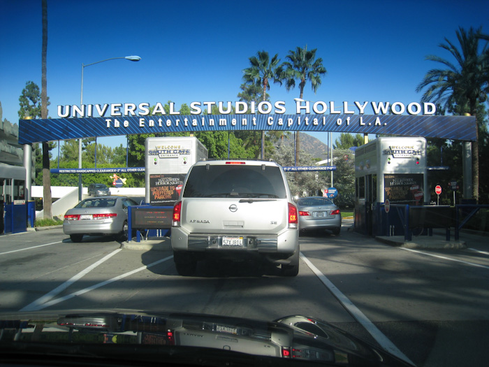 entrée d'universal studio hollywood