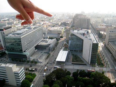 du haut du city hall de los angeles