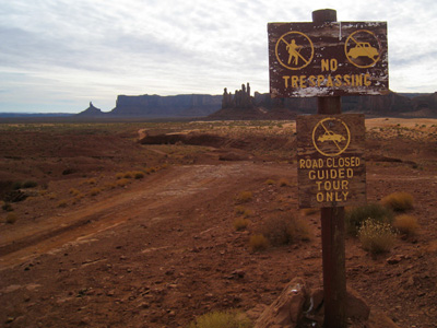 no trespassing