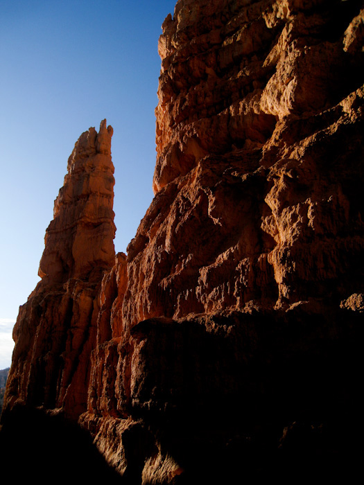 sur le indian trail amenant au fond du canyon