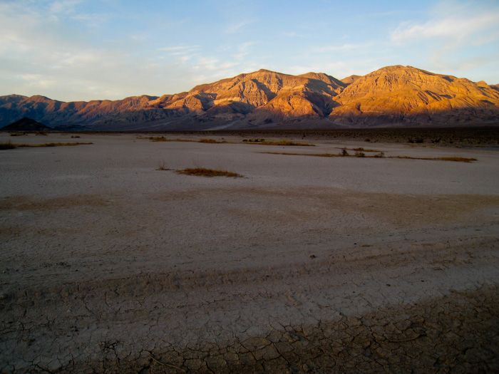 coucher de soleil sur death valley