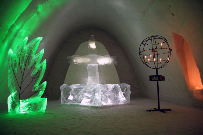 chapelle du chateau de glace  kemi